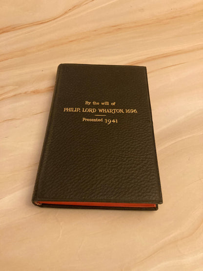 Philip Lord Wharton Common Prayer Book - Pocket Size Hymn - (Ref X33)