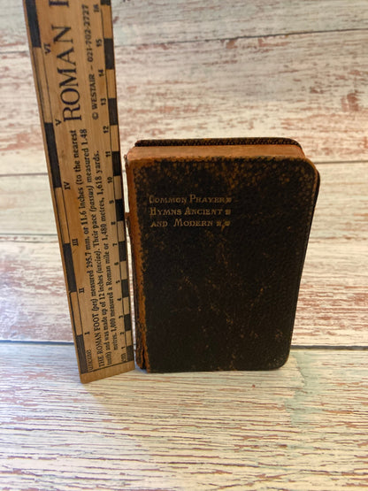 Common prayer hymns and modern pocket book 1800s - christian holy book - (ref x50)