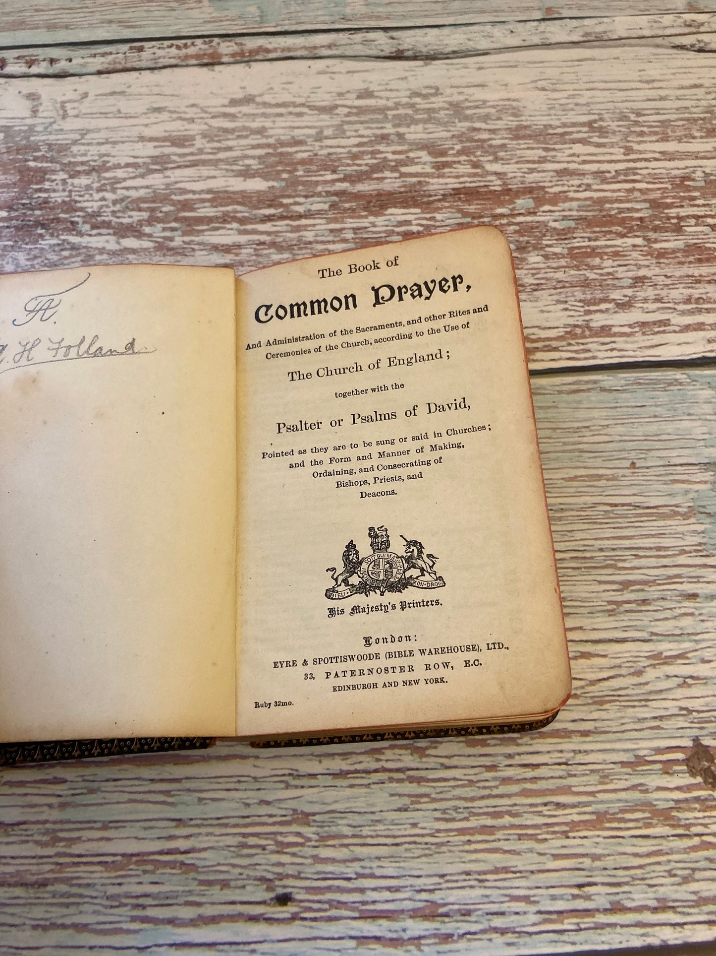 Common prayer hymns and modern pocket book 1800s - christian holy book - (ref x50)