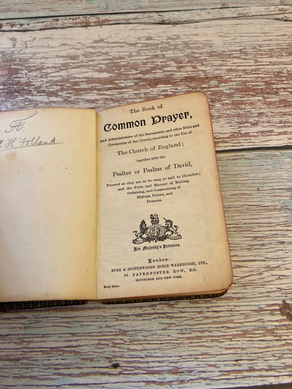 Common prayer hymns and modern pocket book 1800s - christian holy book - (ref x50)