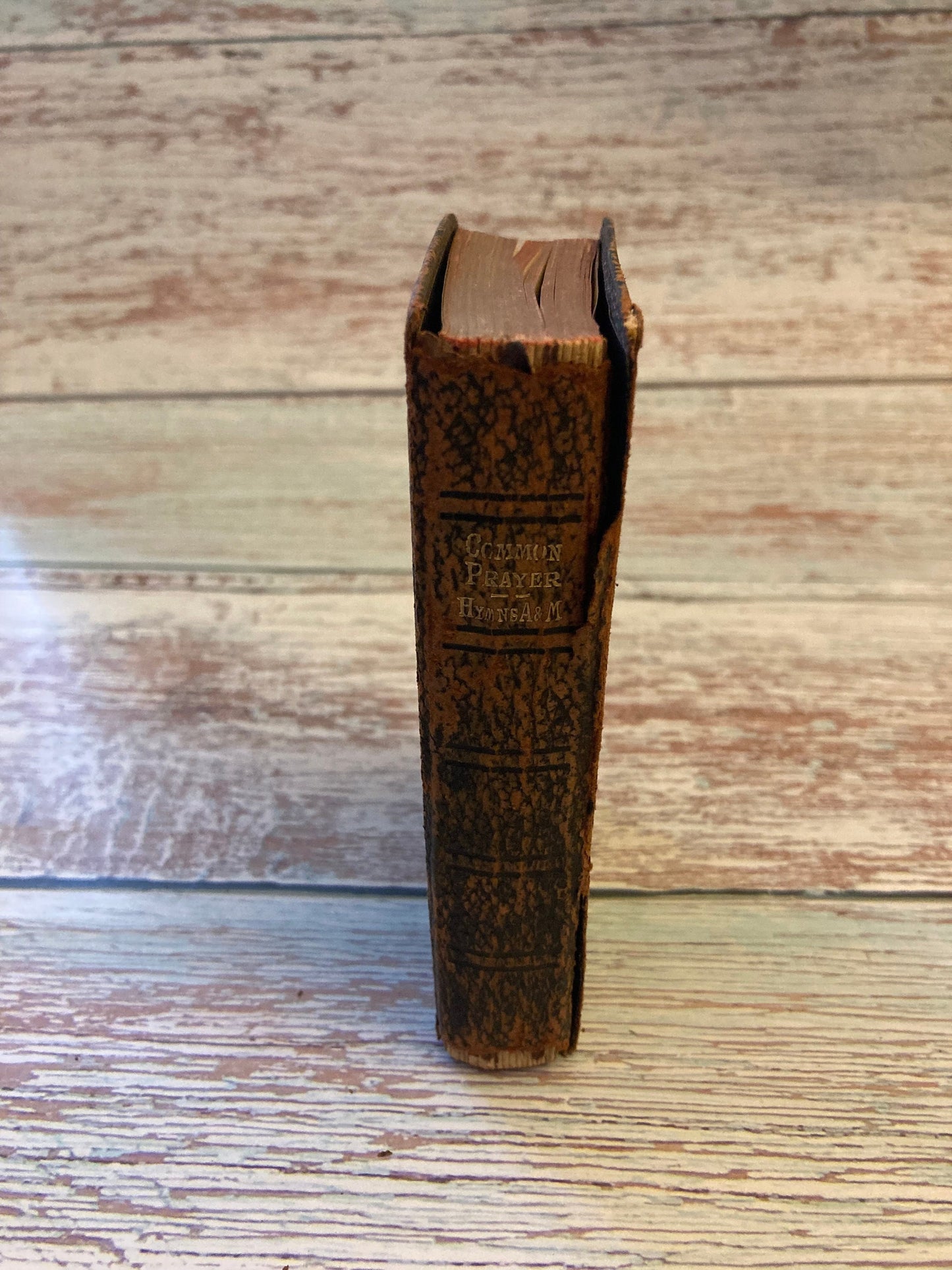 Common prayer hymns and modern pocket book 1800s - christian holy book - (ref x50)