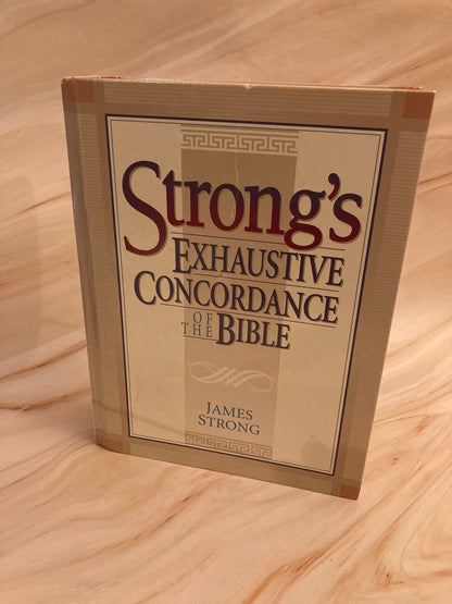 Large James Strong concordance Bible - (Ref X43)