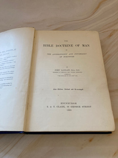 The bible doctrine of man book professor laidlaw 189- (ref 38)