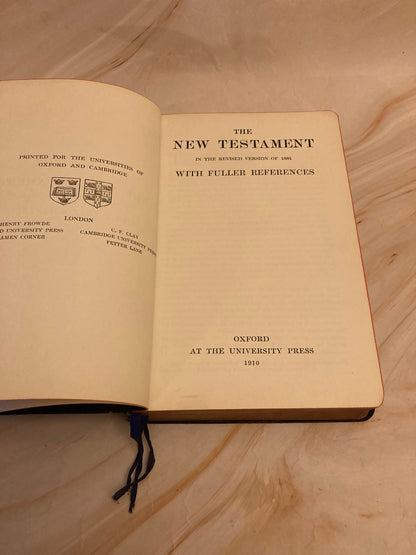 New Testament Fuller References Bible 1910 - (Ref x281)