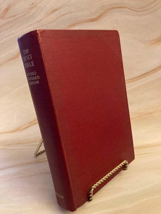 1953 Nelson Red Hardcover RSV The Holy Bible - (Ref x232)