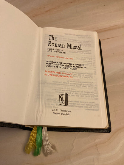 1989 Roman Missal Mass book Jerusalem Bible Version - (Ref x223)