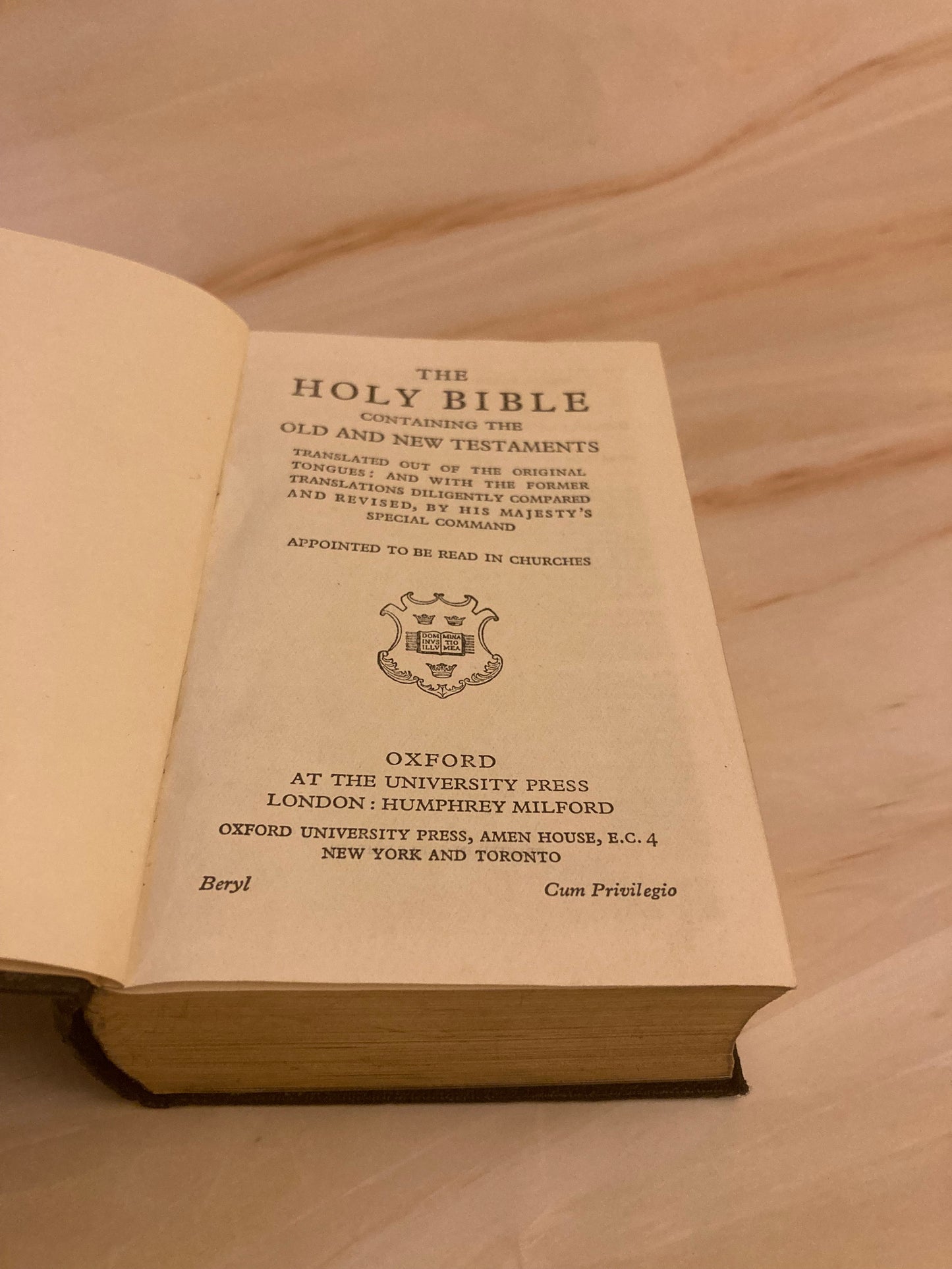 Holy Bible Church Hymnary Revised Edition Oxford Hardcover Bible - (X58)