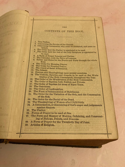 1885 The Book of Common Prayer Pocket Size - (Ref x190)